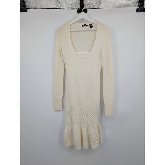 Victoria's Secret Winter White Bodycon Dress Moda International Women's Small - Picture 1 of 6